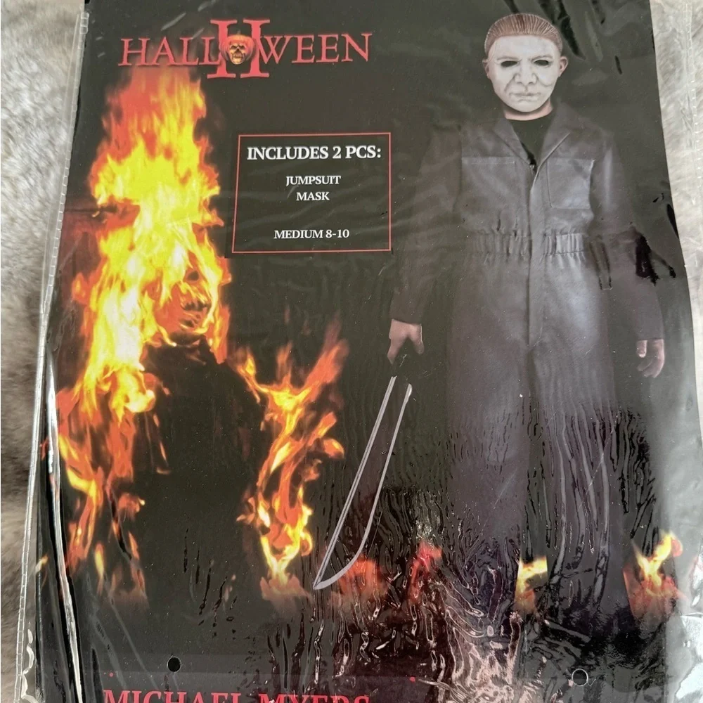 Michael Myers Halloween II Costume – Size Medium (8-10), Jumpsuit & Mask
